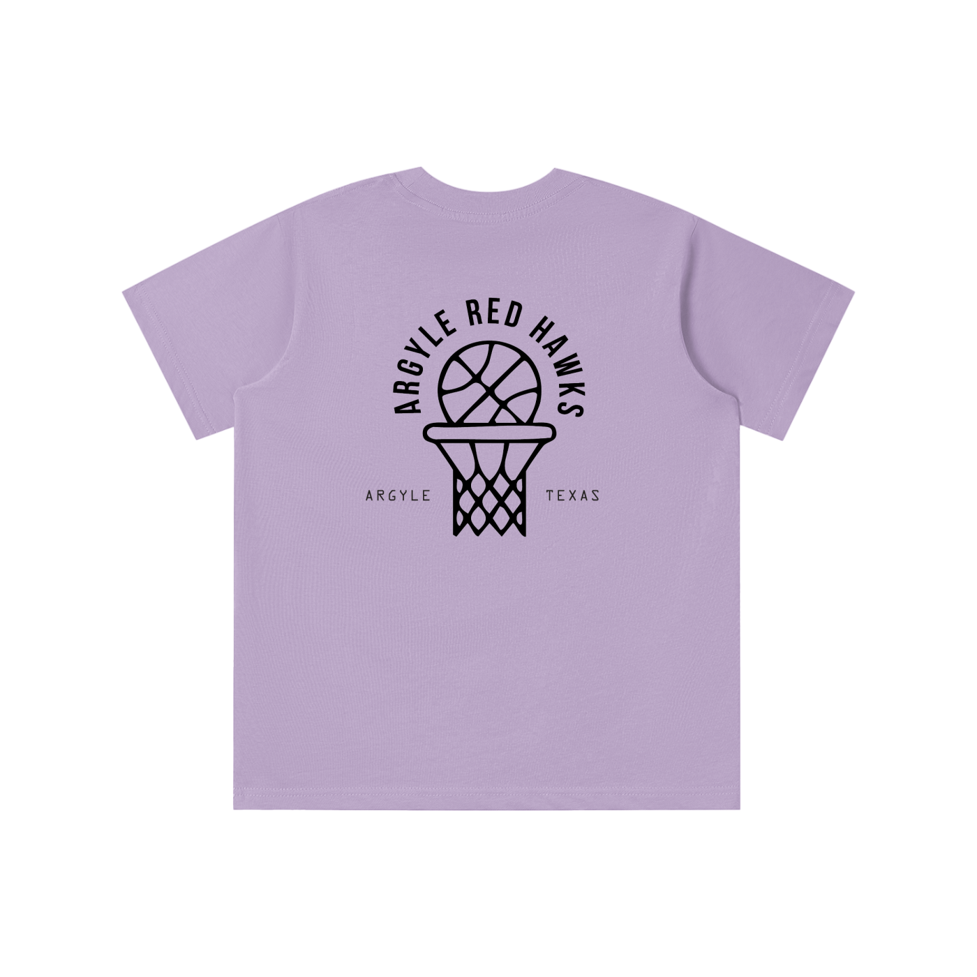 Youth Red Hawk Hoops Tee