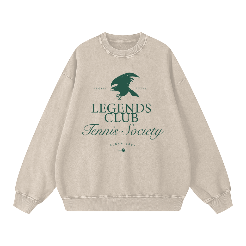Unisex Tennis Society Oversized Sweatshirt