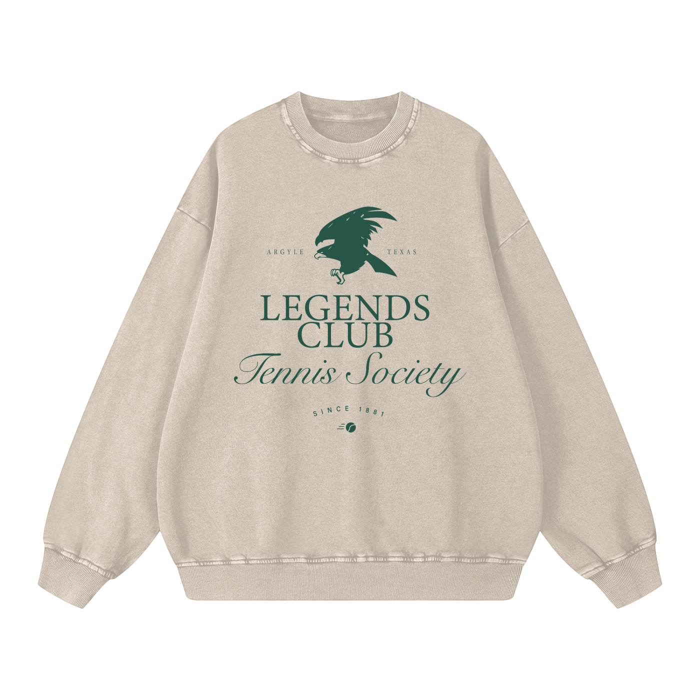 Unisex Tennis Society Oversized Sweatshirt