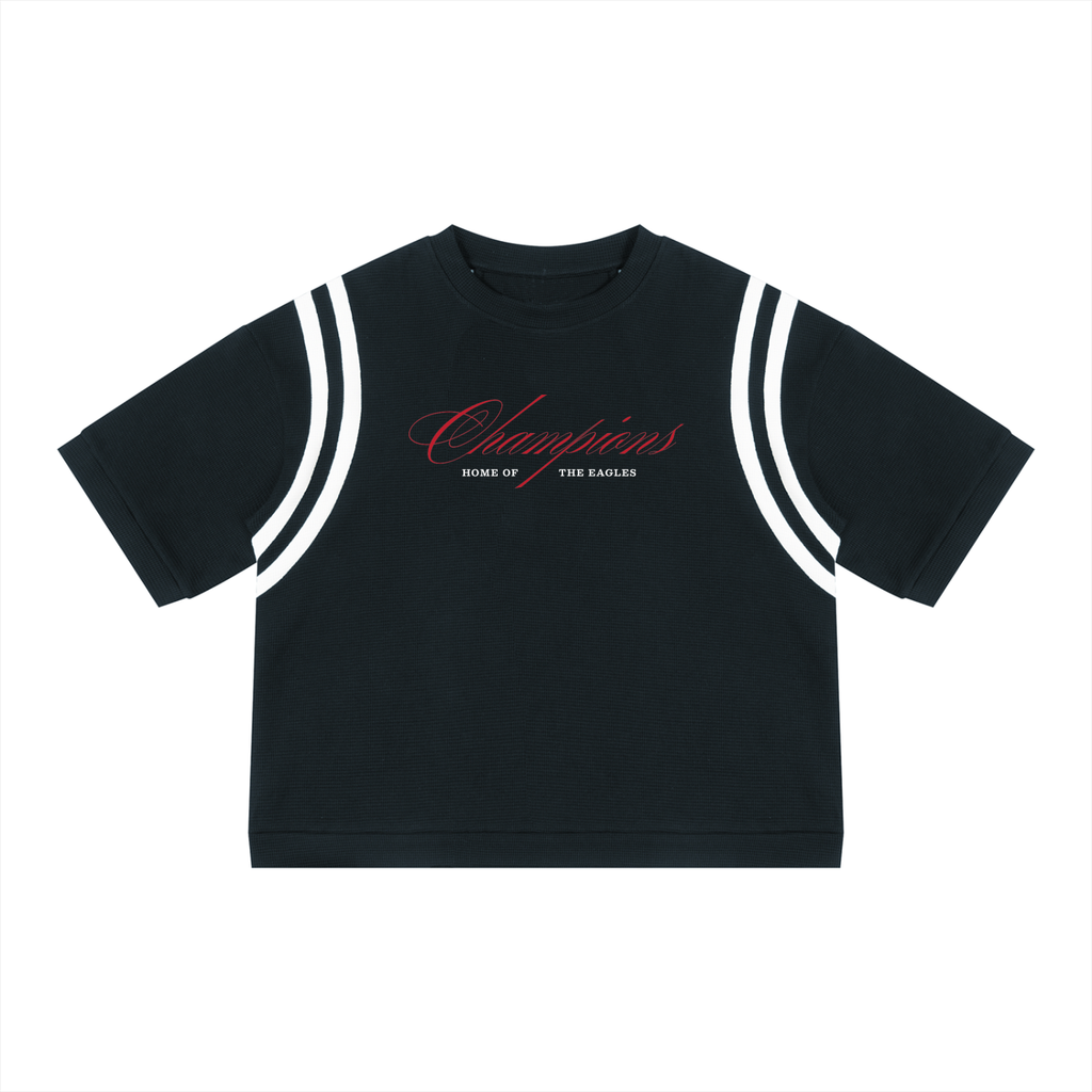 Argyle Eagles Color Block Boxy Tee