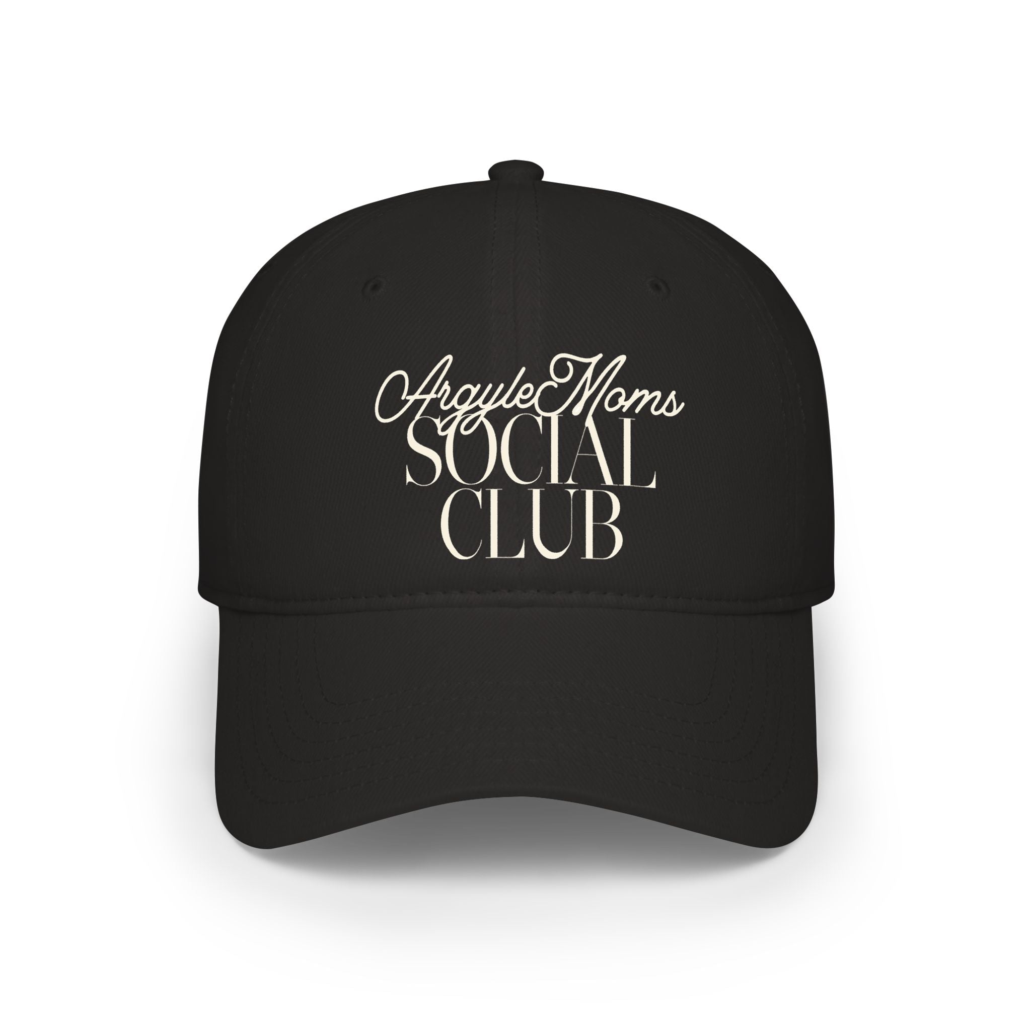 Argyle Moms Social Club Baseball Cap