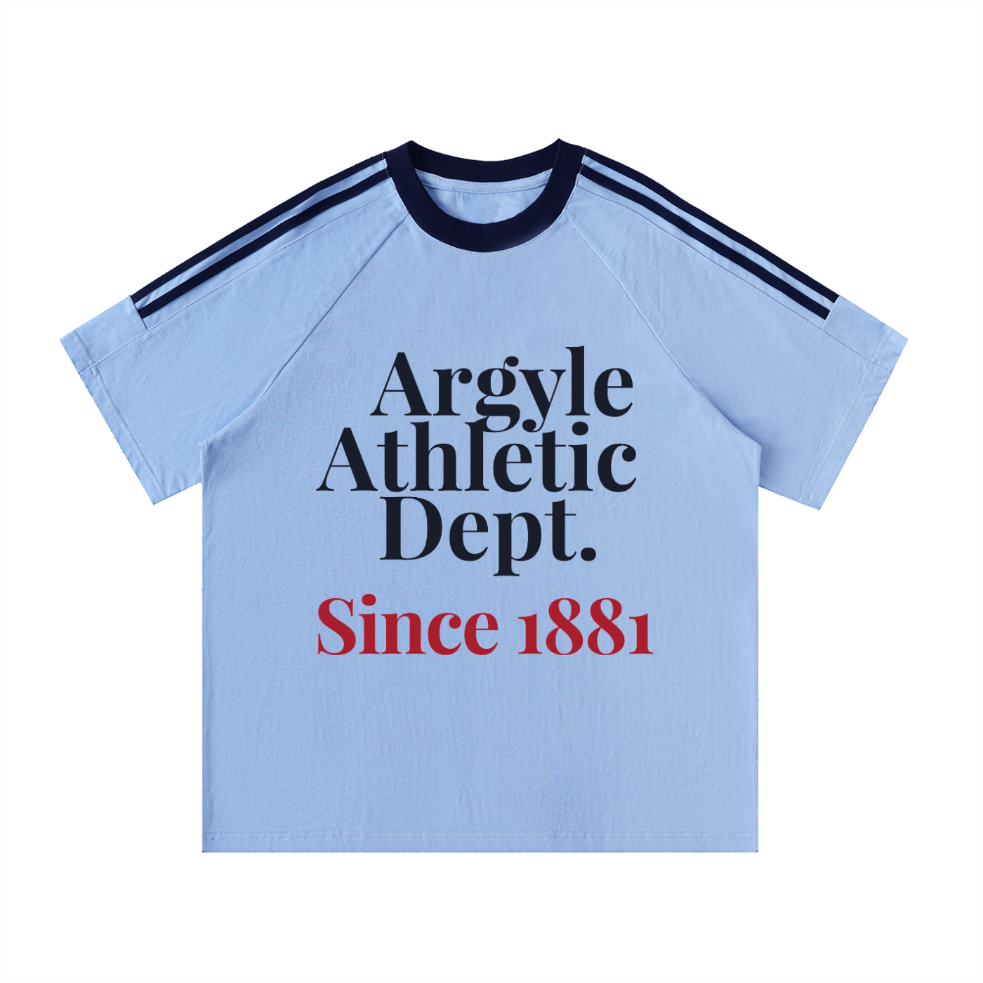 Unisex Argyle Athletic Dept Crewneck Cotton Tee