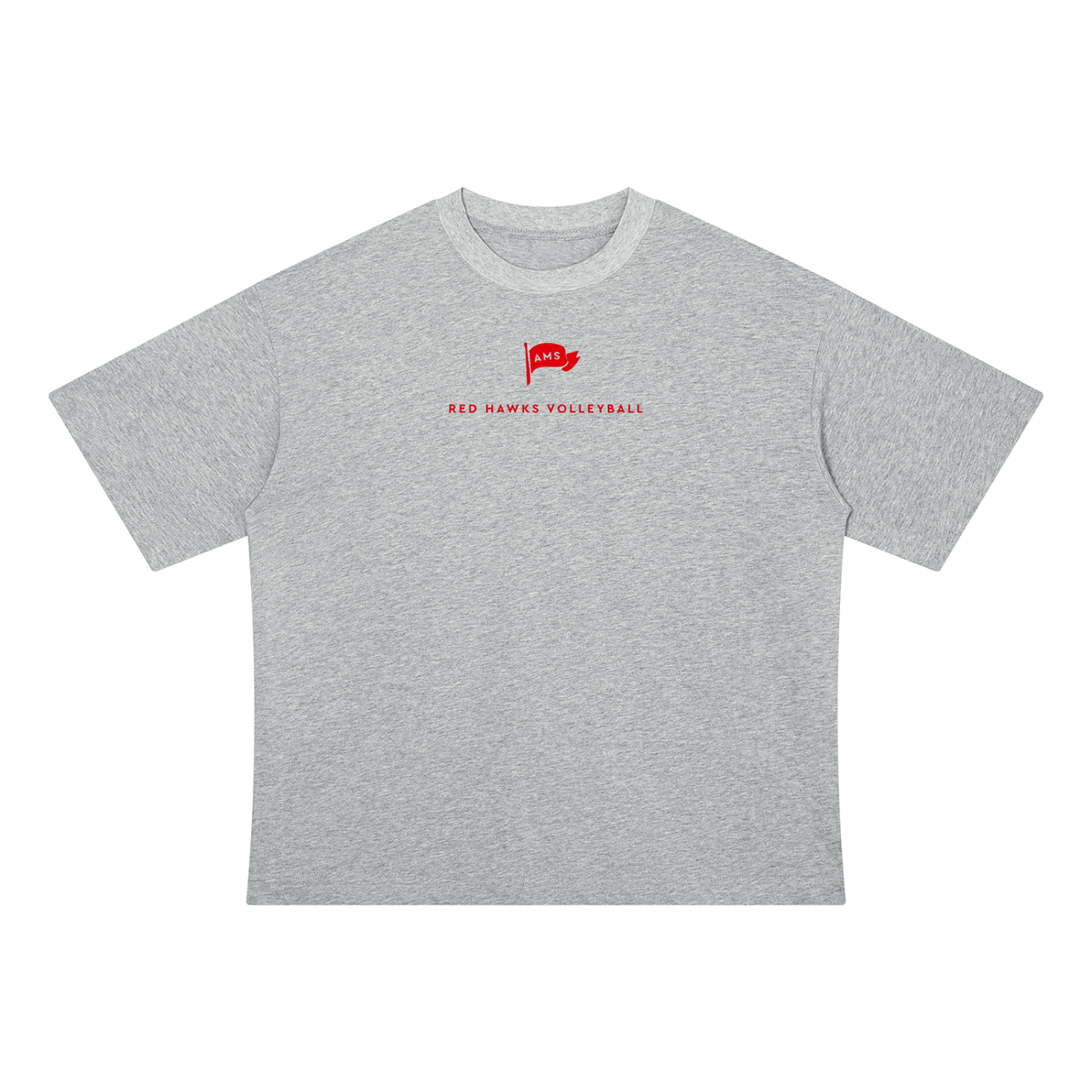 Womens AMS Volleyball Drop Shoulder Cotton Tee