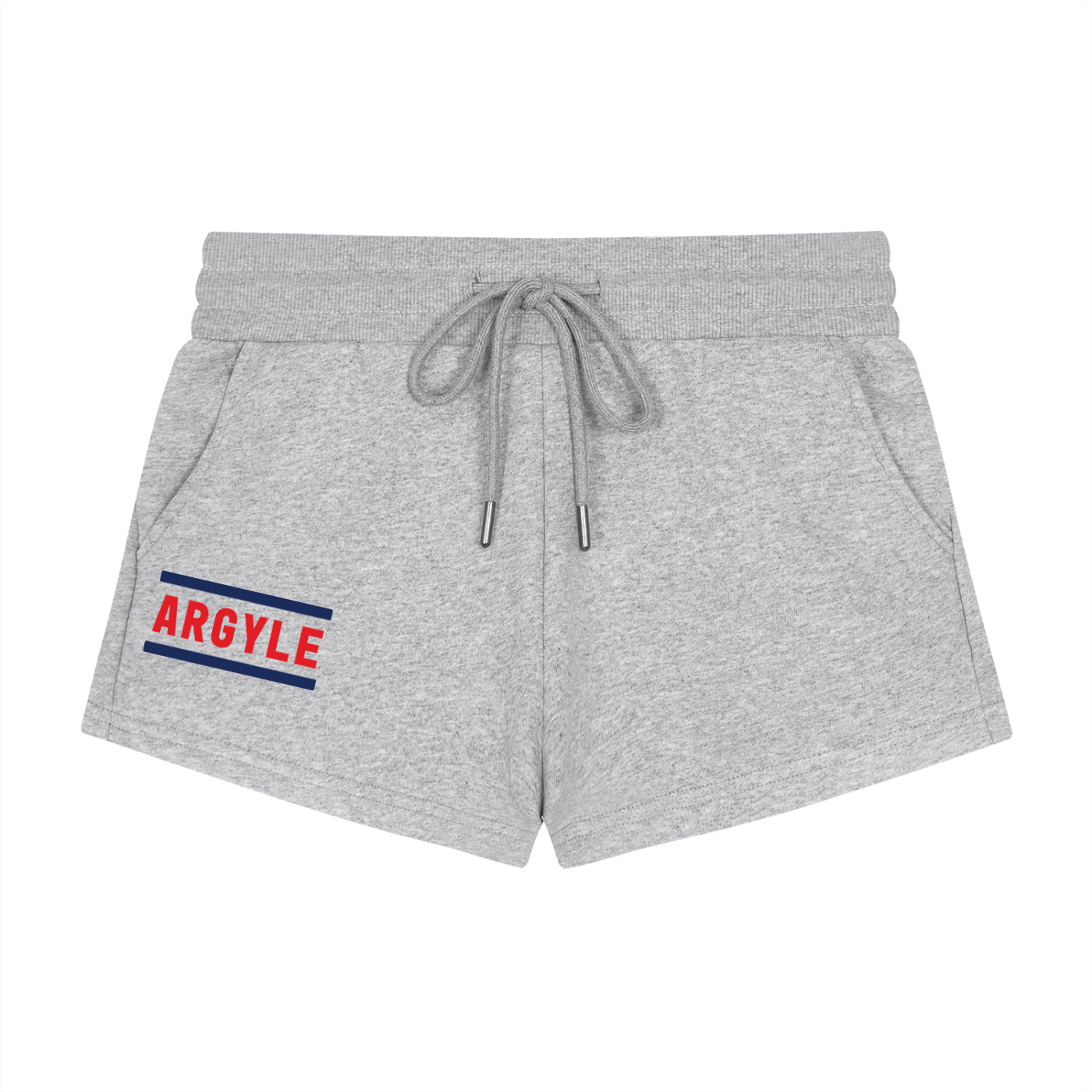 Womens Argyle Drawstring Shorts