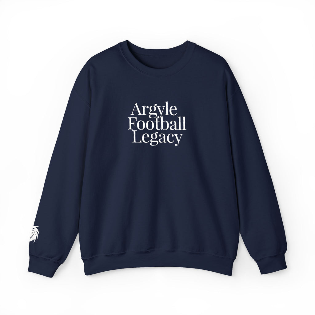 Argyle Football Embroidery Sweatshirt