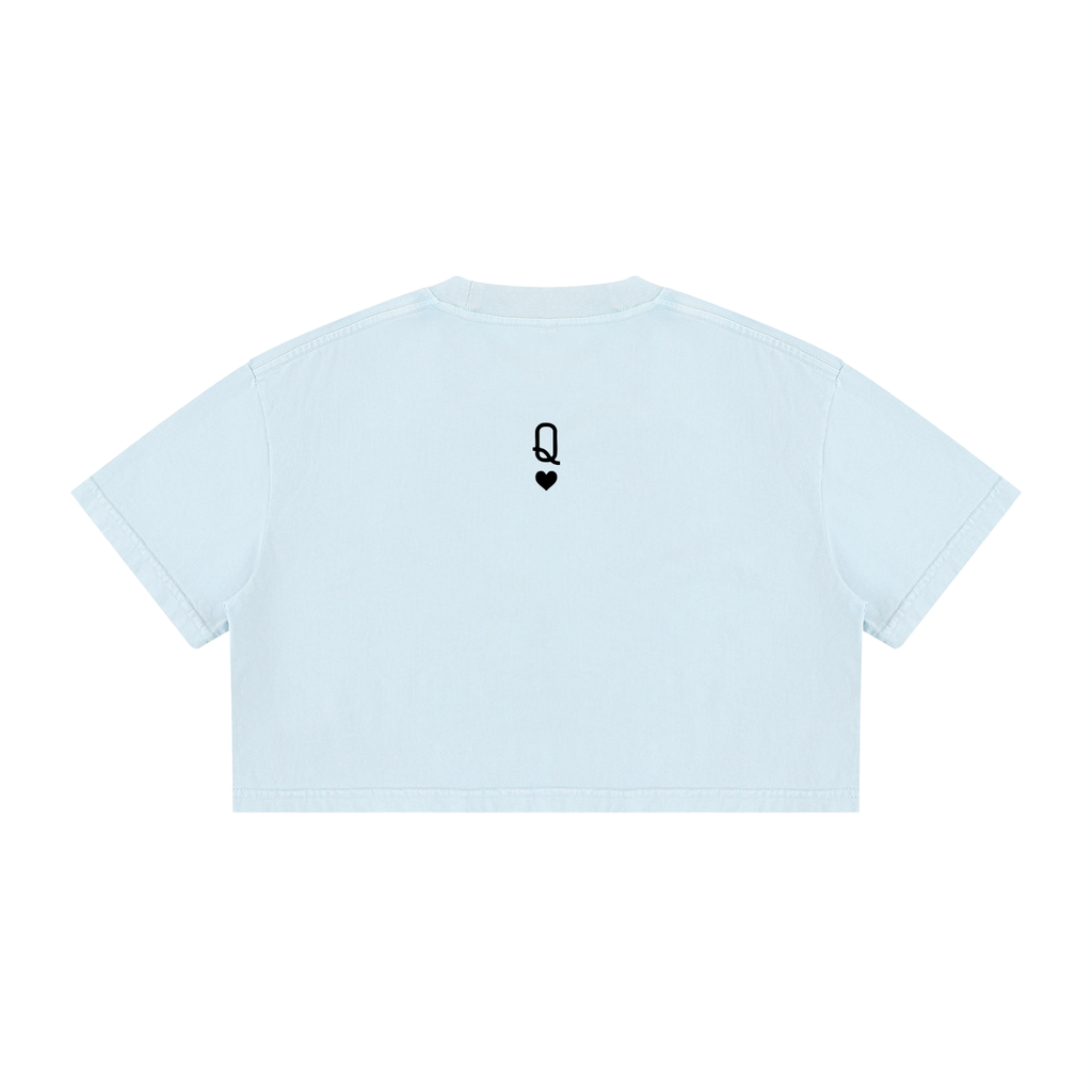 Womens TX Cheer Wash Cotton Crop Tee