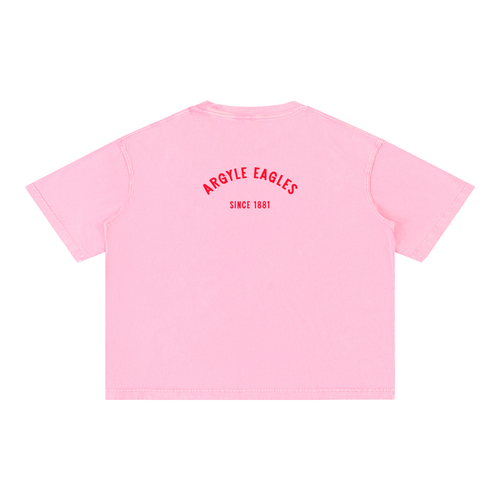 Argyle Eagles Mineral Wash Boxy Cotton Tee