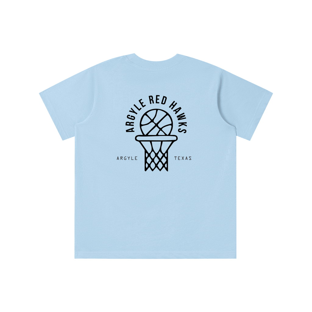 Youth Red Hawk Hoops Tee