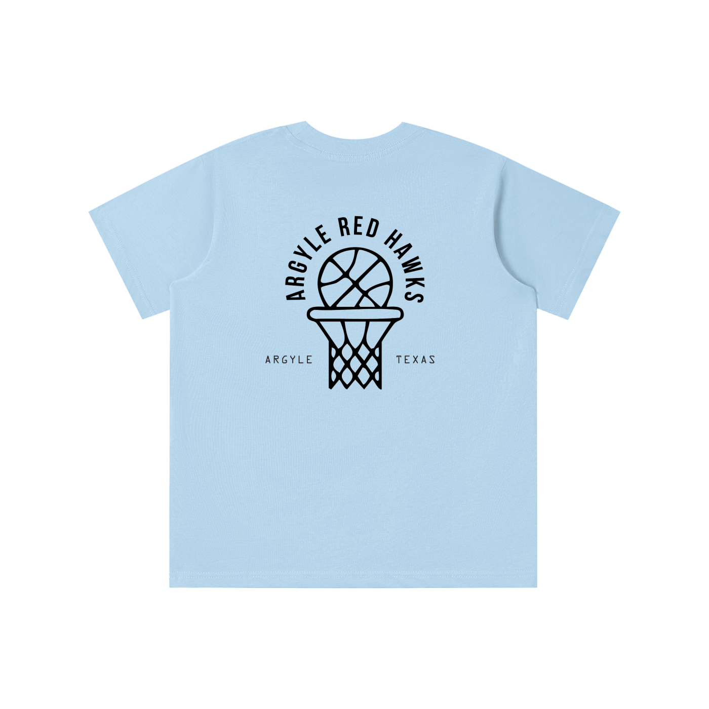 Youth Red Hawk Hoops Tee