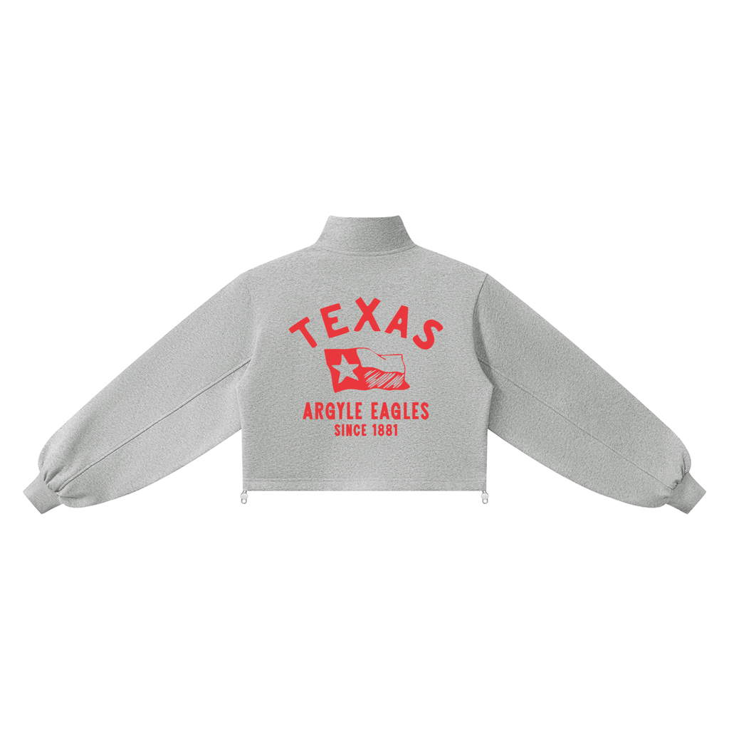 Womens Argyle Eagles Quarter Zip Sweatshirt