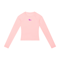 Womens Argyle Eagles PInk Raglan Long Sleeve Tee