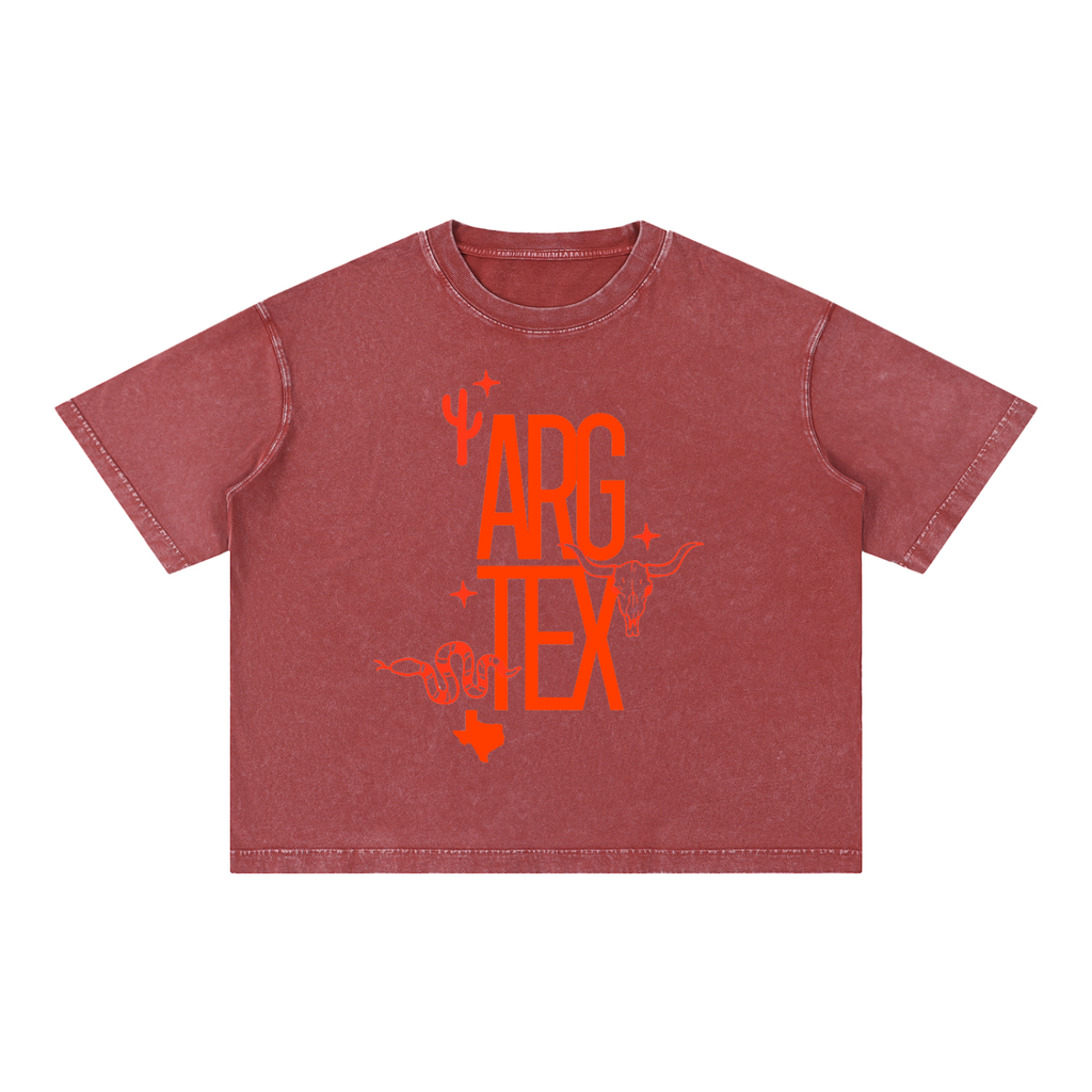 Argyle Local Mineral Wash Boxy Cotton Tee