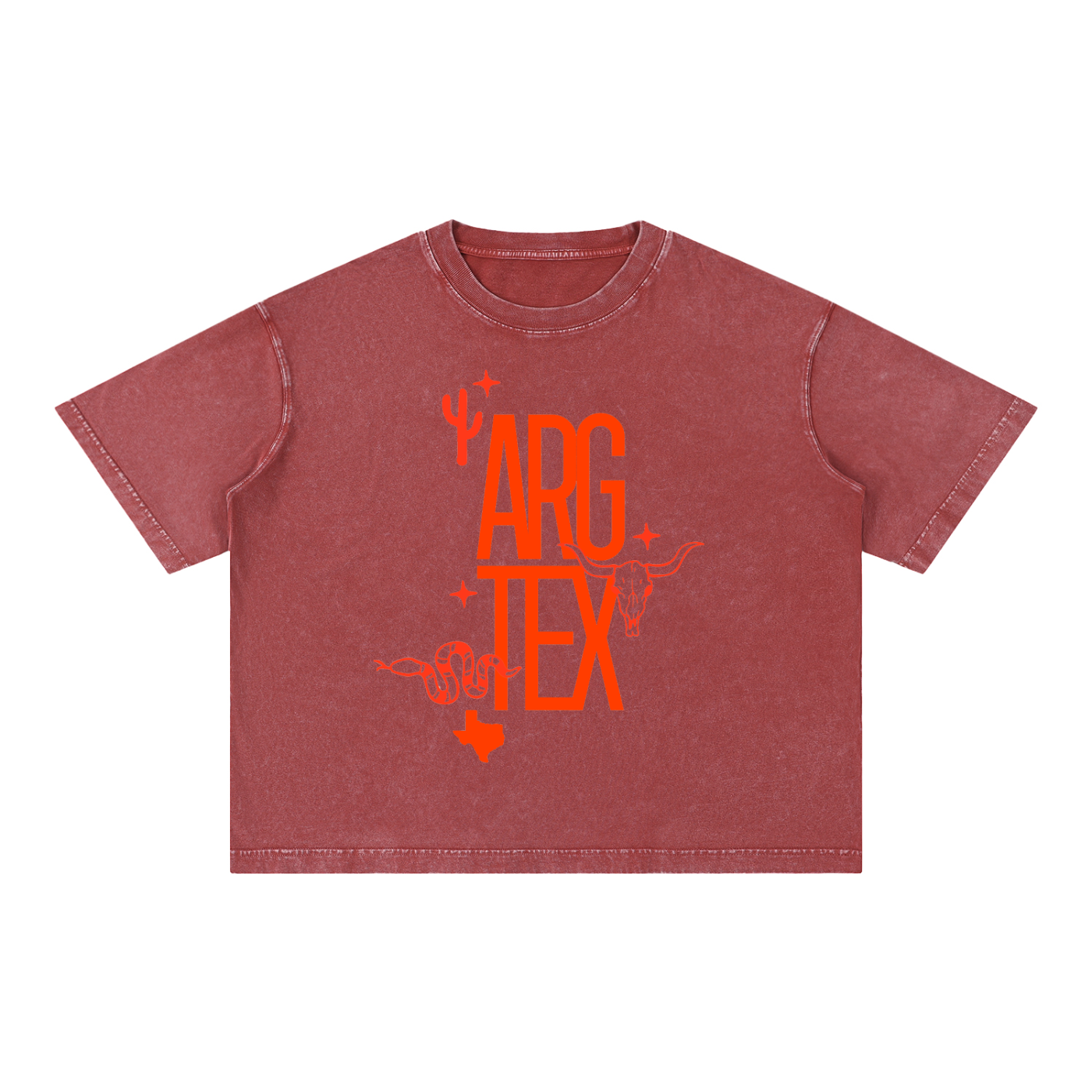 Argyle Local Mineral Wash Boxy Cotton Tee