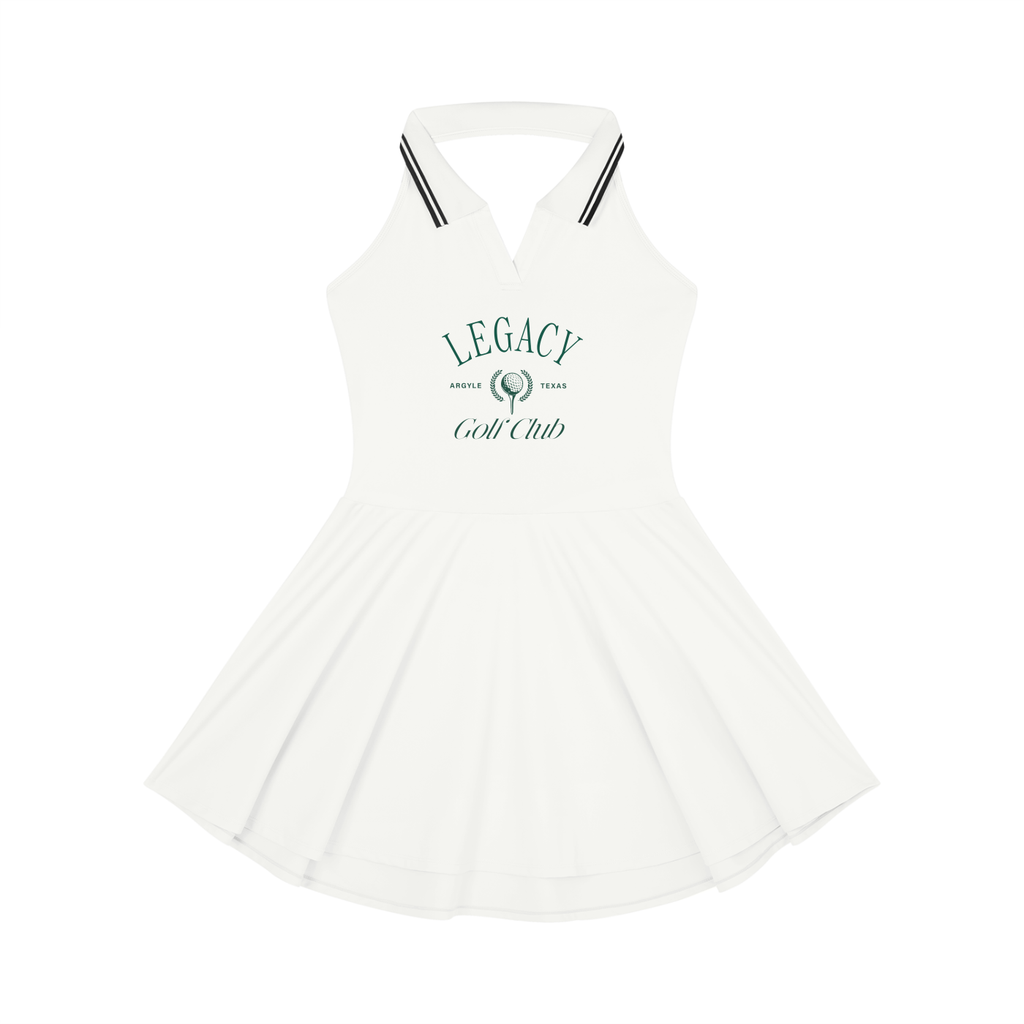 Womens Collared Halter Golf Dress