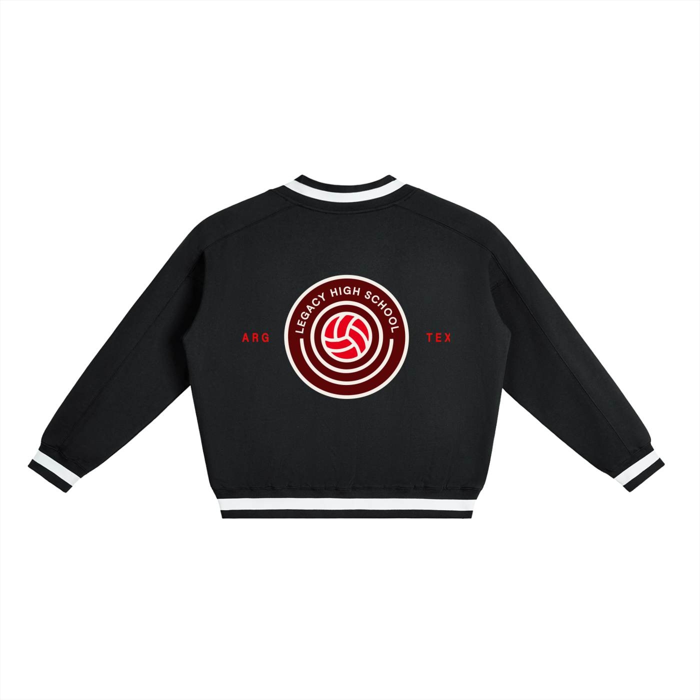 Red Hawks Volleyball Boxy Sweatshirt