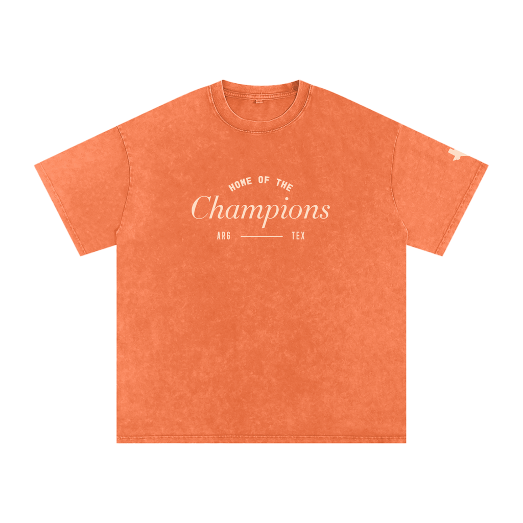 Unisex Champs Washed Oversized Cotton Tee