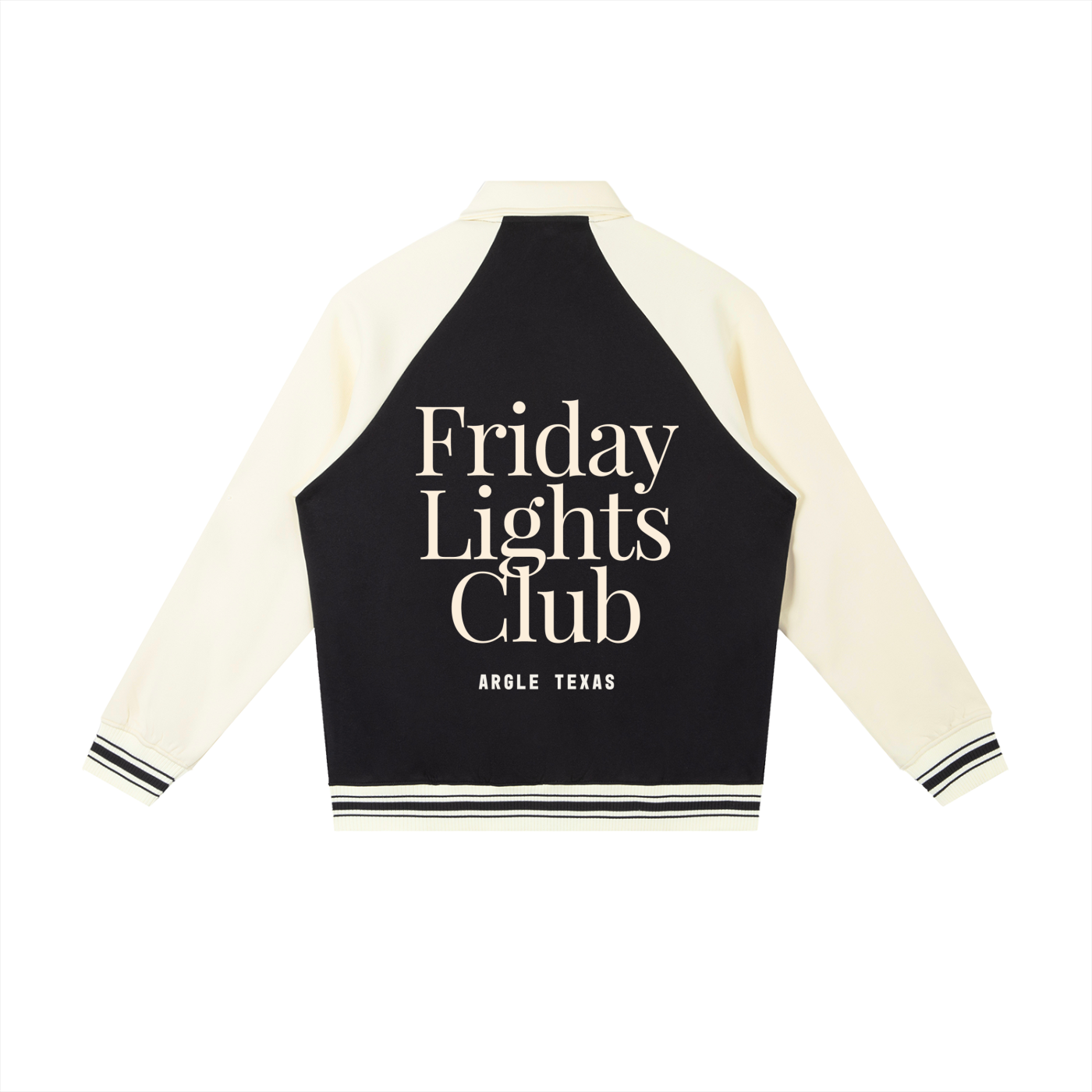 Friday Lights Raglan Sleeve Baseball Jacket