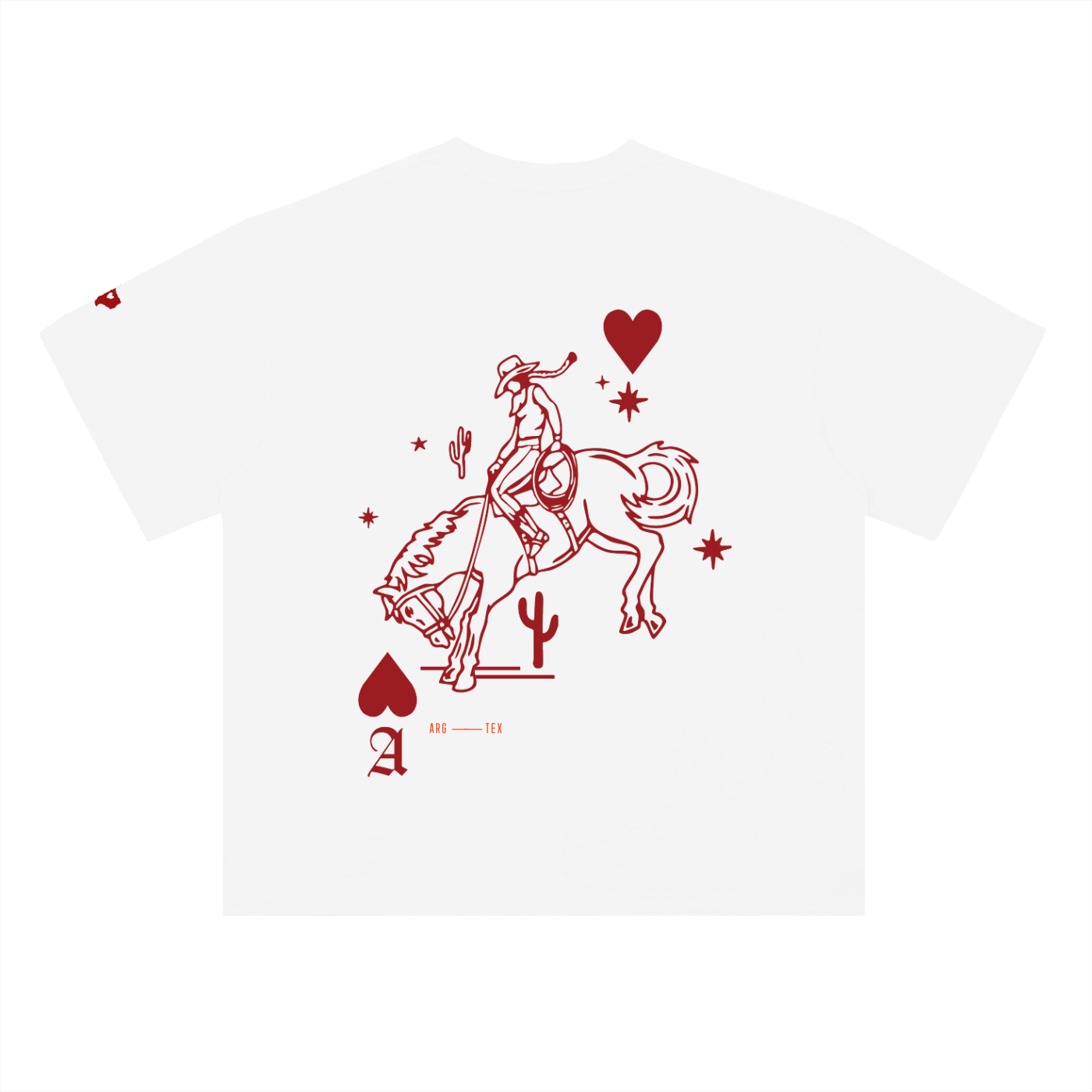Argyle Rider Drop Shoulder Cotton Tee