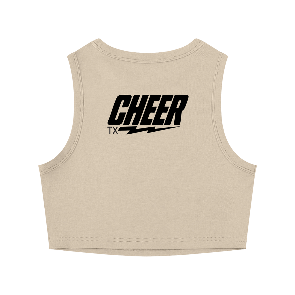 Womens TX Cheer Tight Crewneck Crop Tank Top