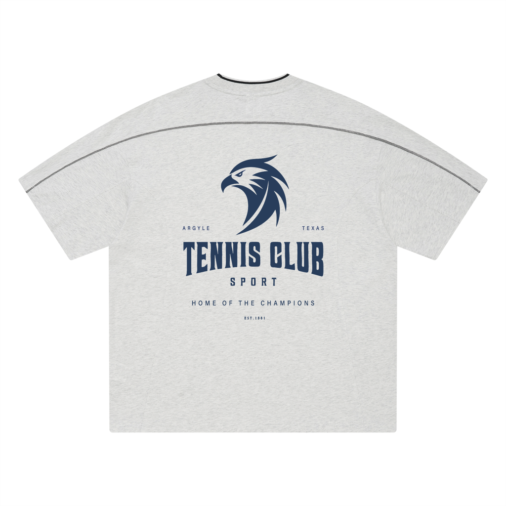 Tennis Oversized Contrast Stripe Tee