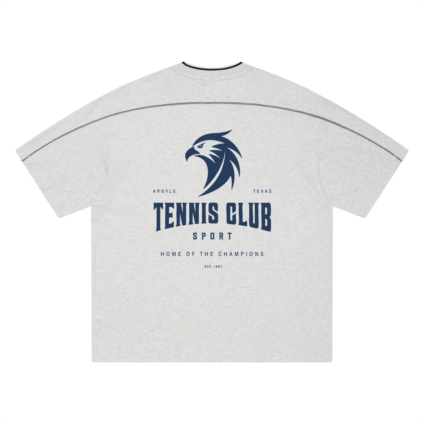 Tennis Oversized Contrast Stripe Tee