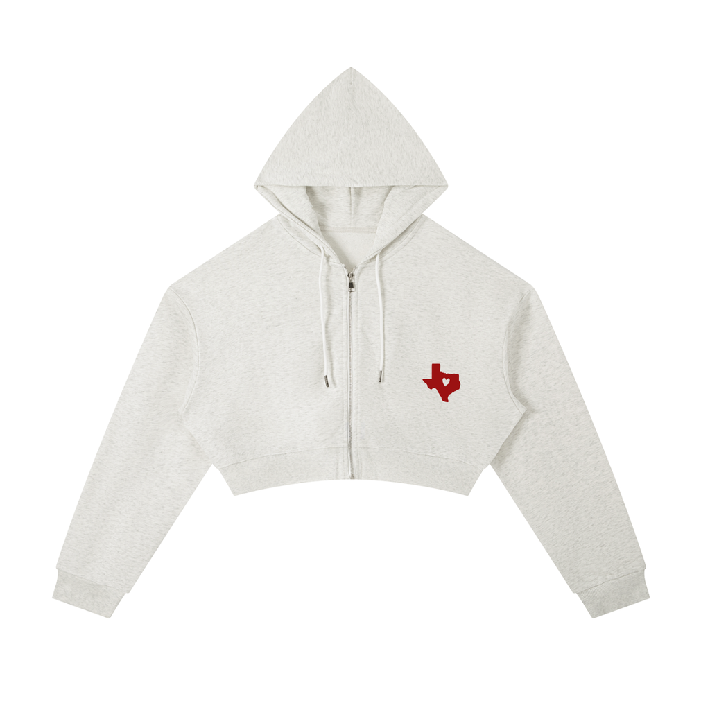 Womens Athletic Dept Cropped Zip Hoodie