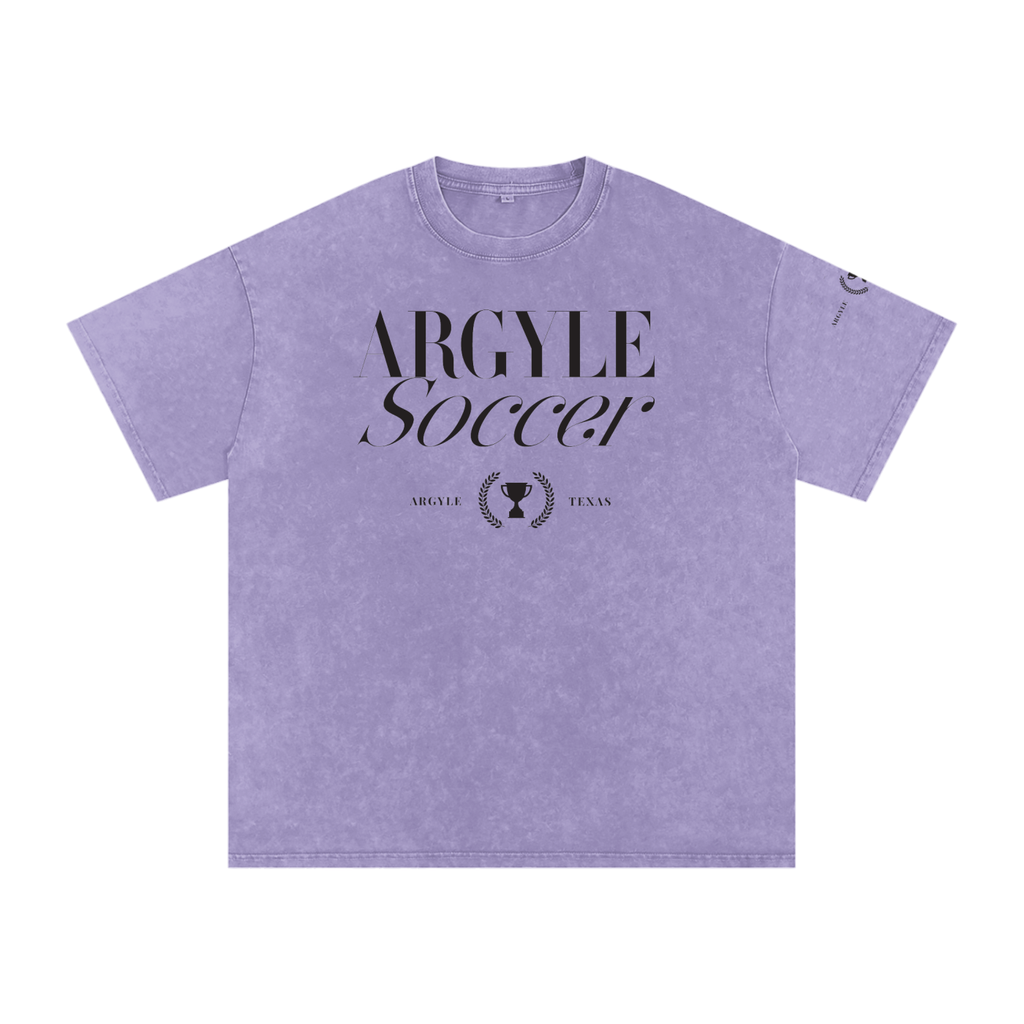 Argyle Soccer Washed Oversized Cotton Tee
