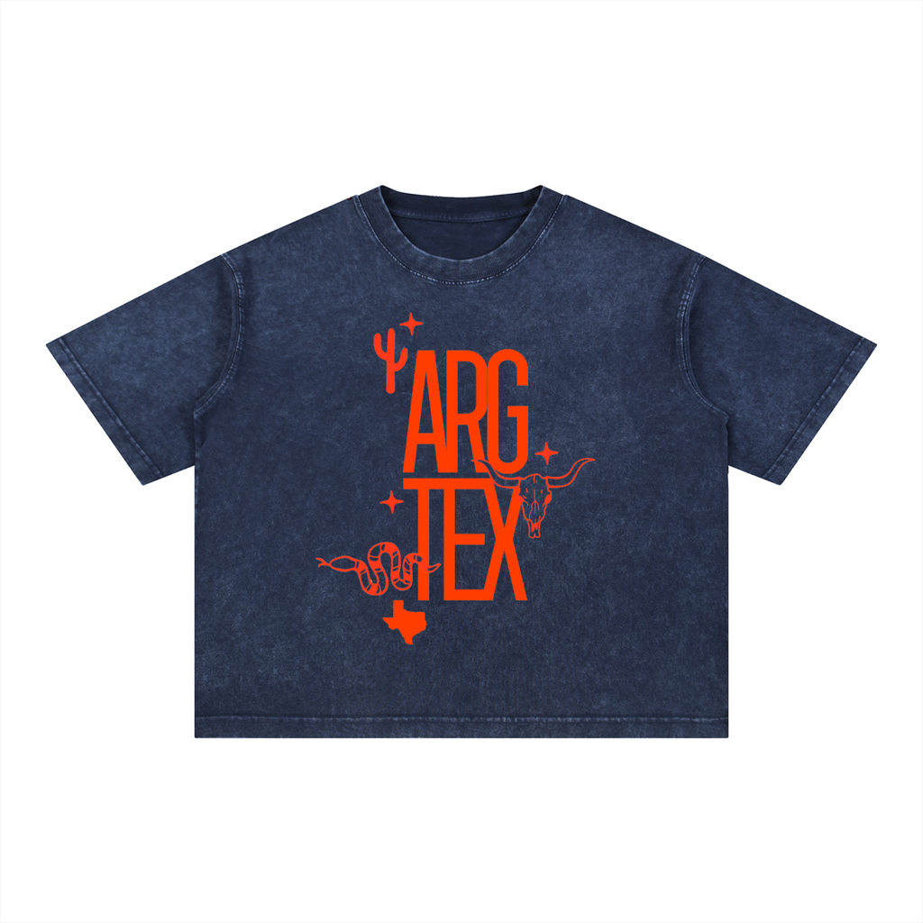 Argyle Local Mineral Wash Boxy Cotton Tee
