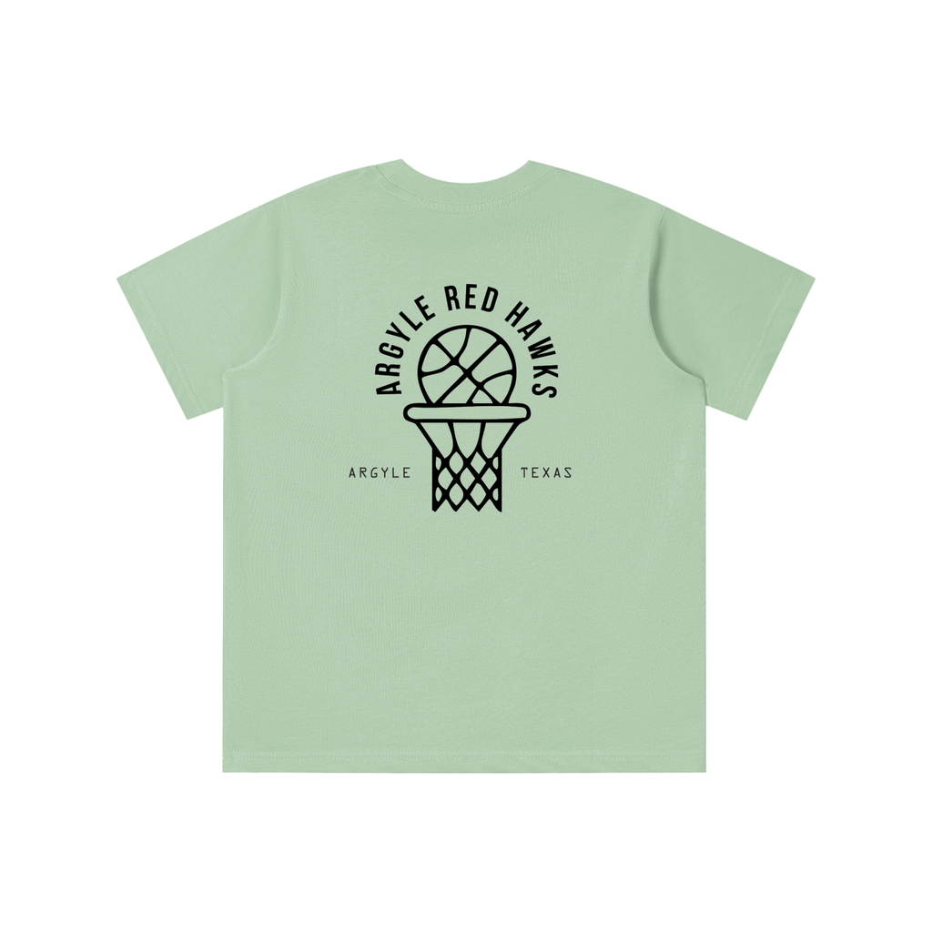 Youth Red Hawk Hoops Tee