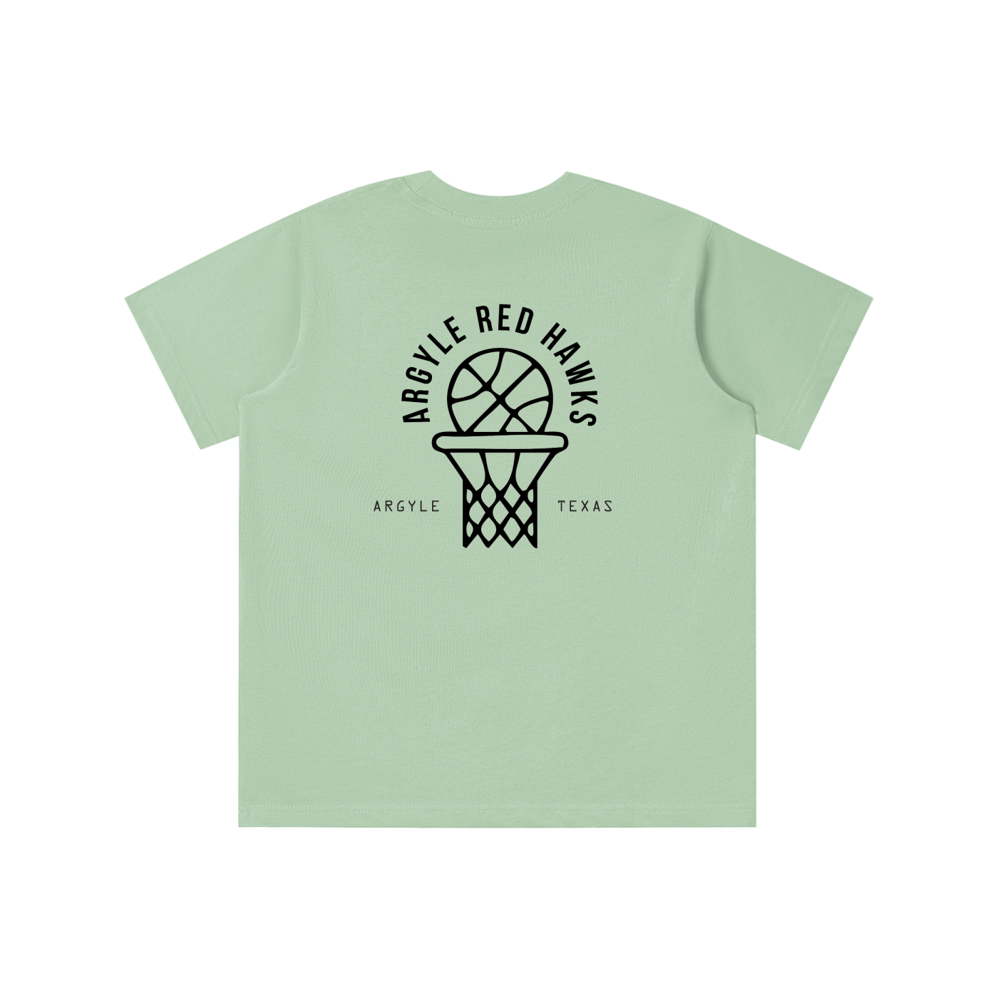 Youth Red Hawk Hoops Tee