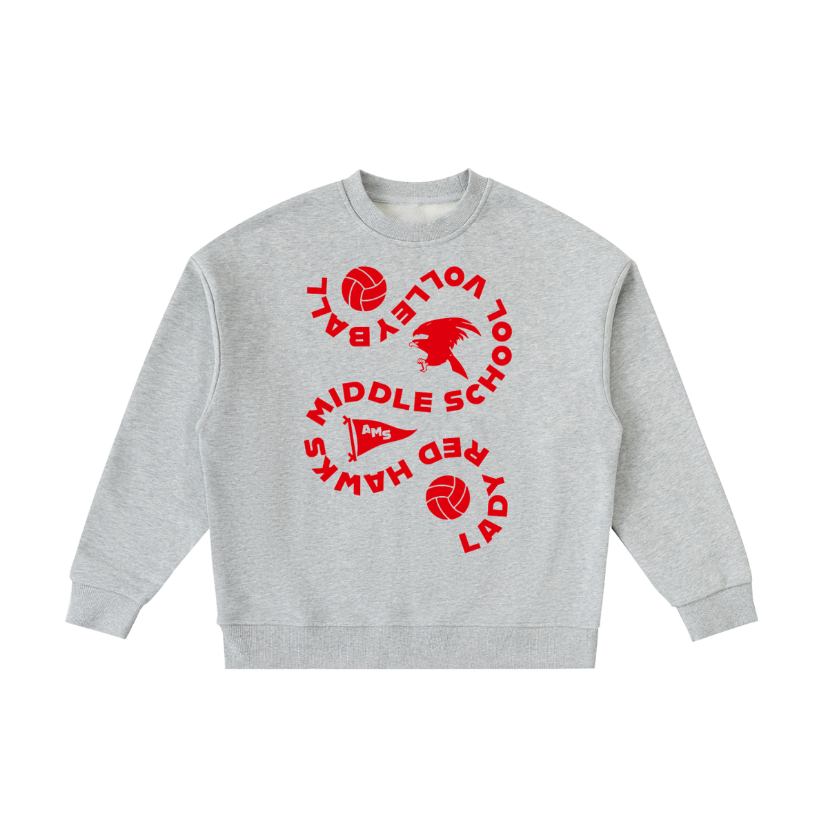 Youth AMS Redhawks Volleyball Sweatshirt