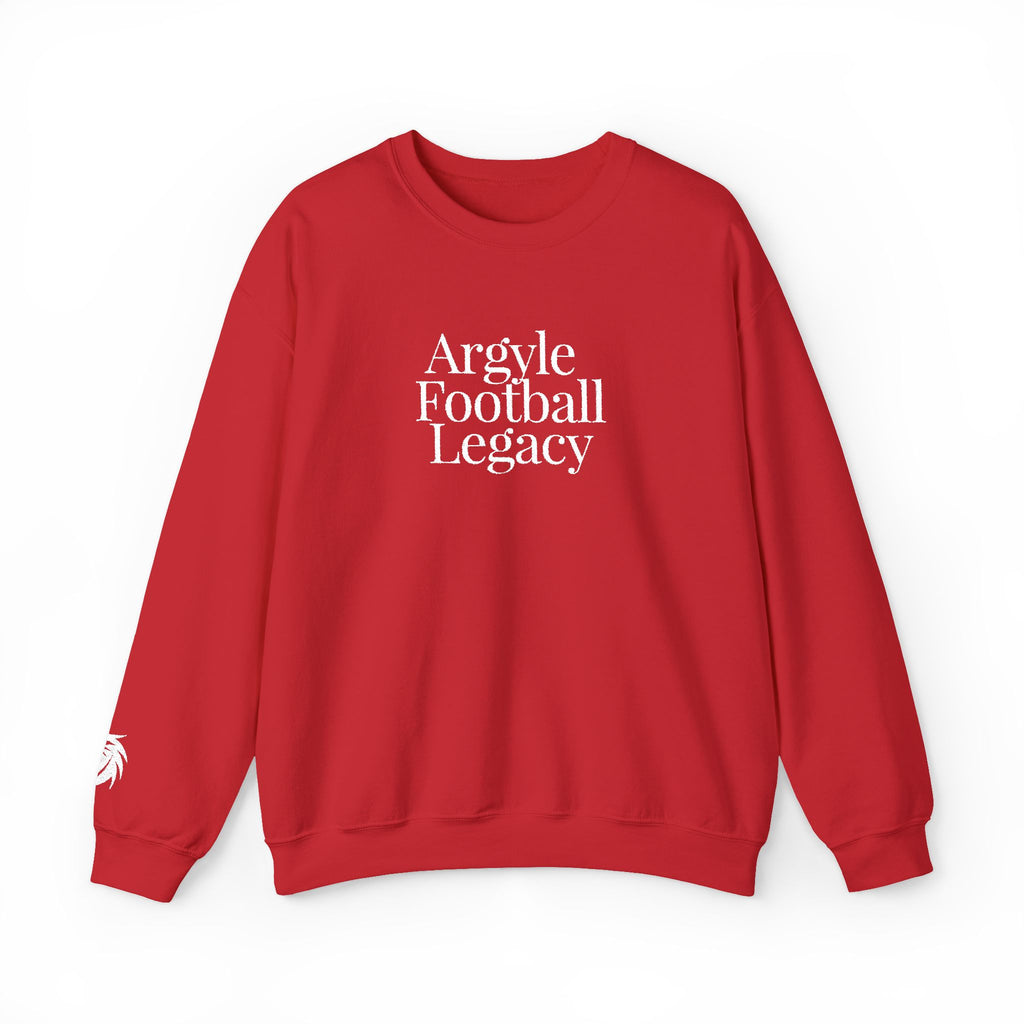 Argyle Football Embroidery Sweatshirt