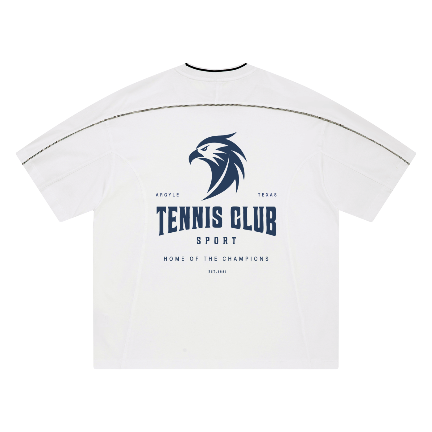 Tennis Oversized Contrast Stripe Tee
