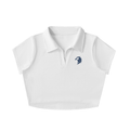 Womens Legacy V-Neck Lapel Crop Top