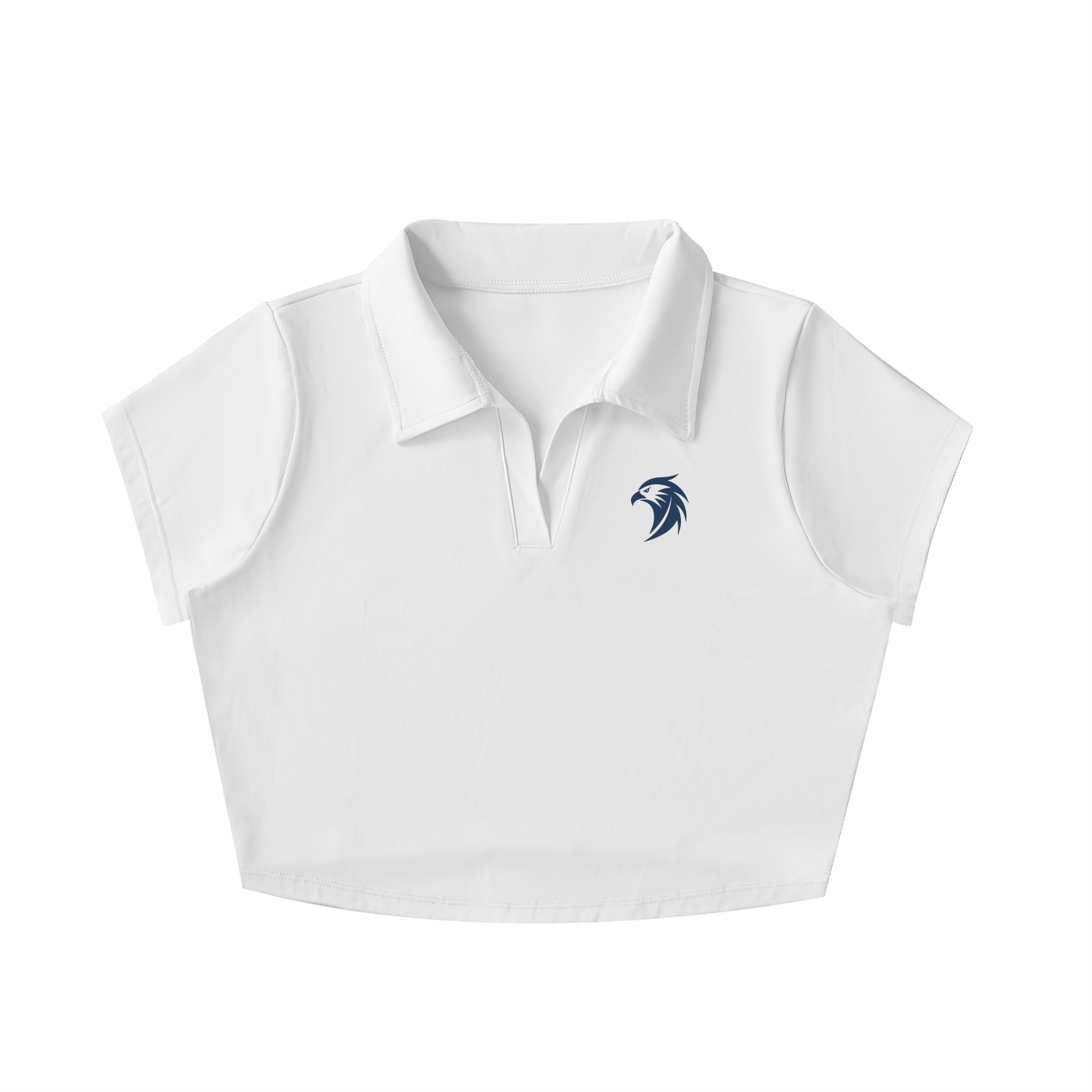 Womens Legacy V-Neck Lapel Crop Top