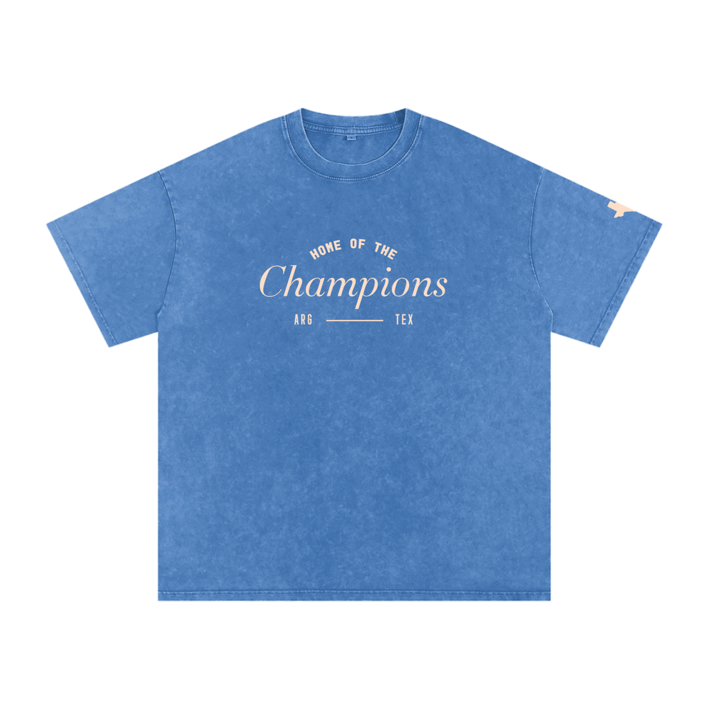 Unisex Champs Washed Oversized Cotton Tee
