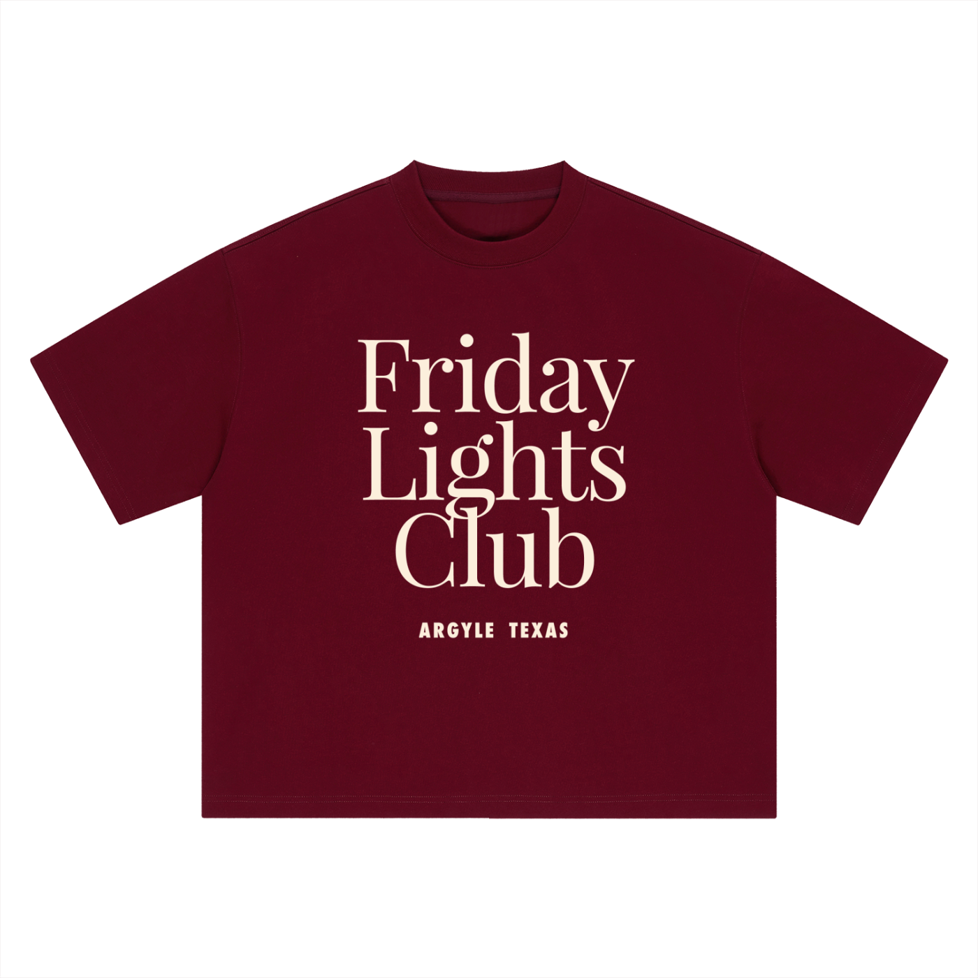 Mens Friday Night Lights Oversized T-Shirt