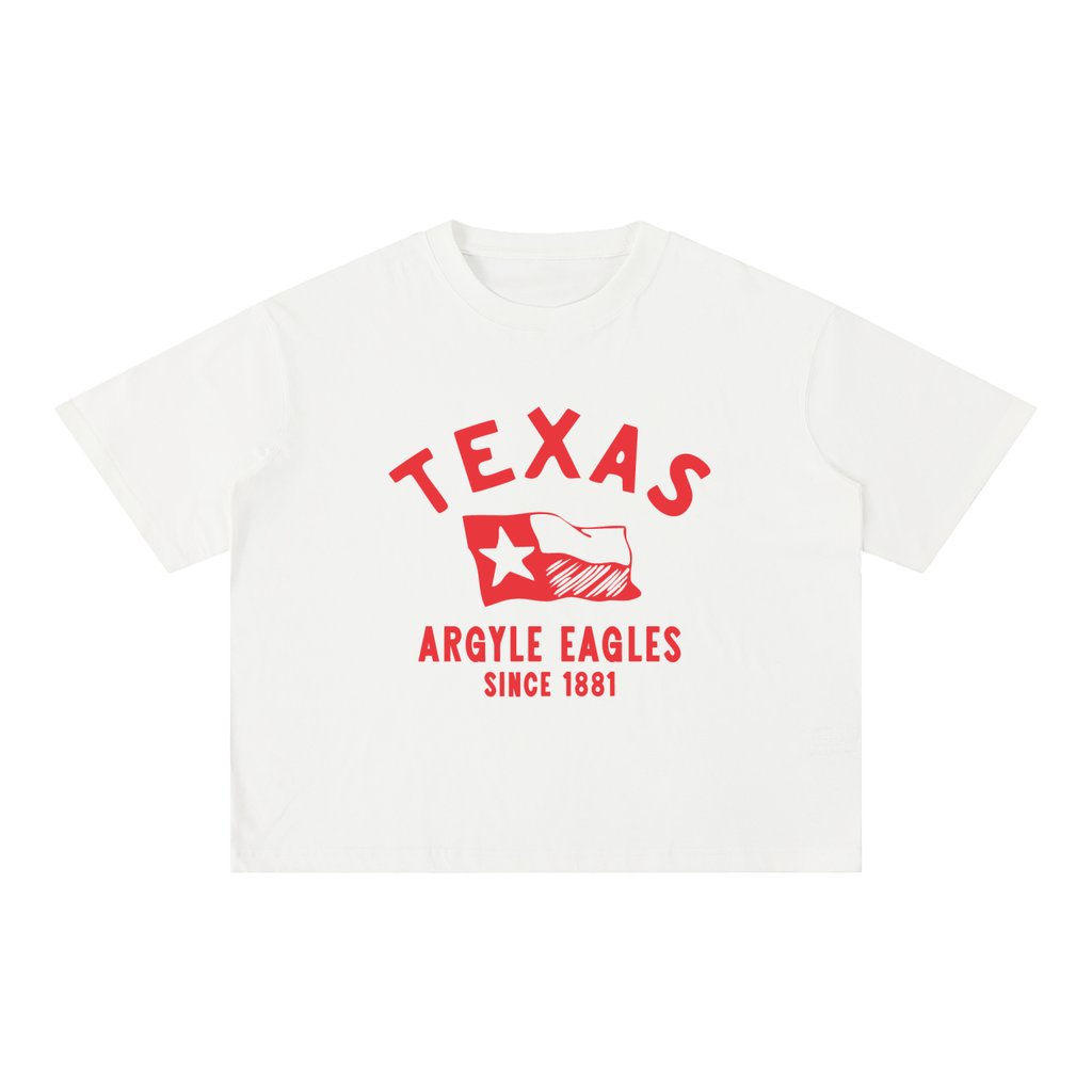 Argyle Eagles Mineral Wash Boxy Cotton Tee