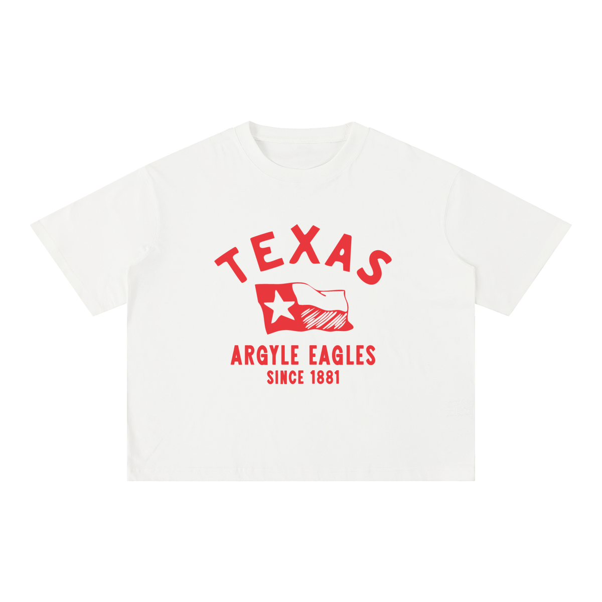 Argyle Eagles Mineral Wash Boxy Cotton Tee