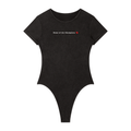 Womens Mineral Wash Crewneck Bodysuit