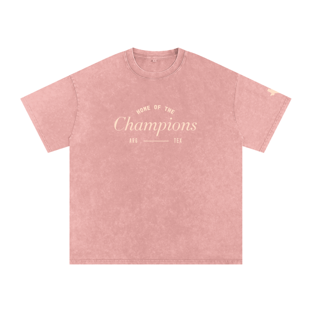 Unisex Champs Washed Oversized Cotton Tee