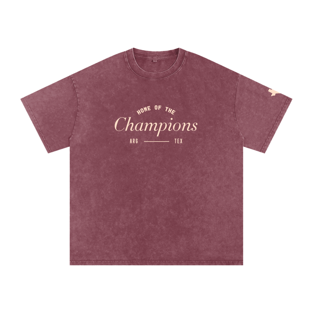 Unisex Champs Washed Oversized Cotton Tee