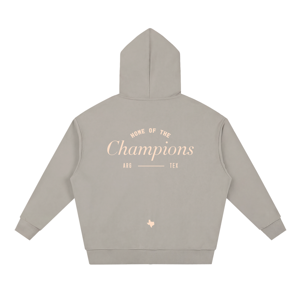 Unisex Loose Solid Full Zip Hoodie