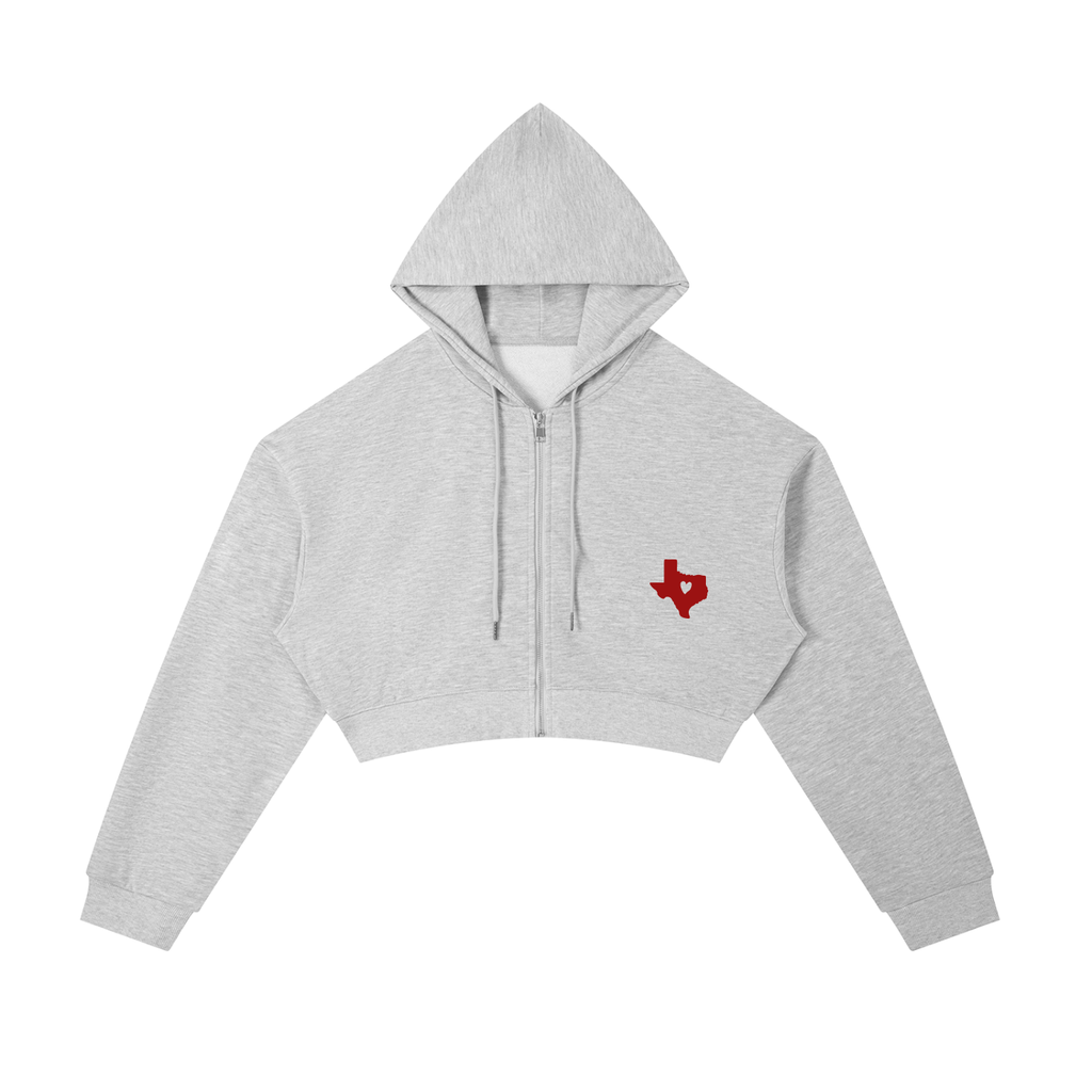 Womens Athletic Dept Cropped Zip Hoodie