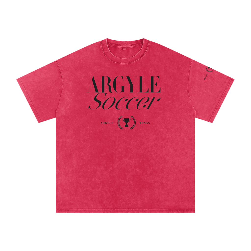 Argyle Soccer Washed Oversized Cotton Tee