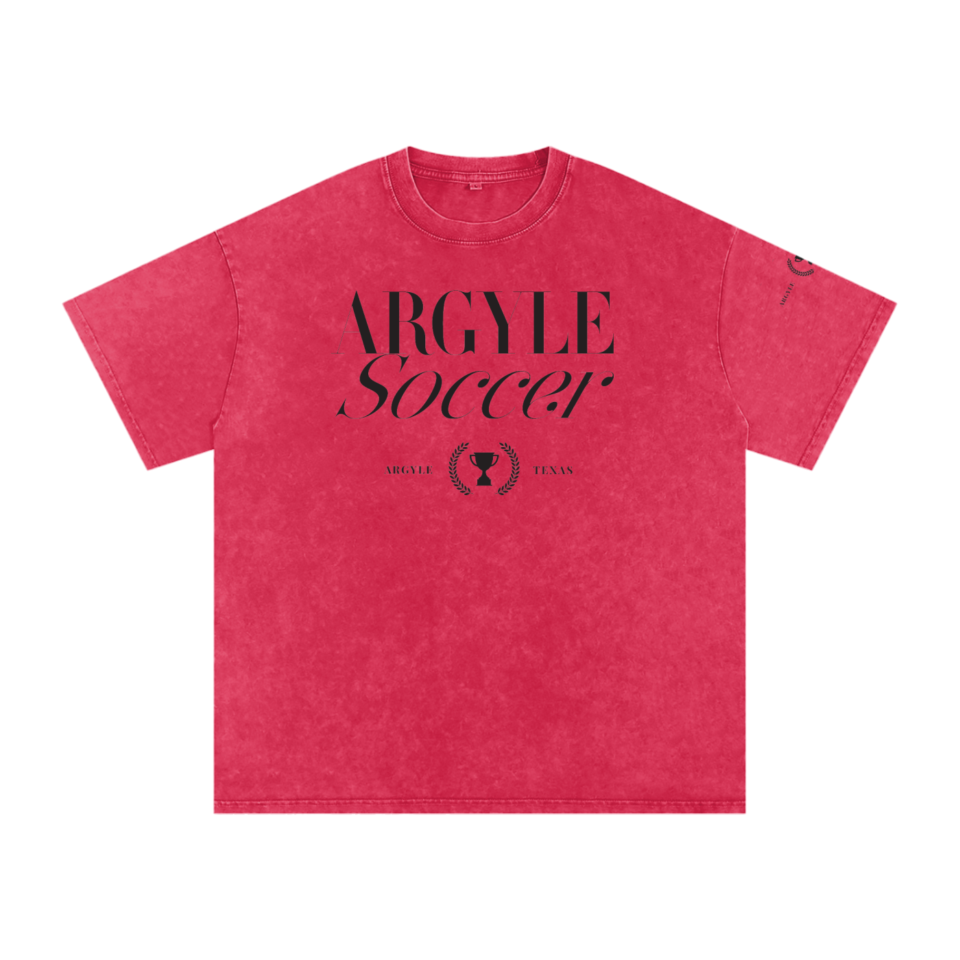 Argyle Soccer Washed Oversized Cotton Tee