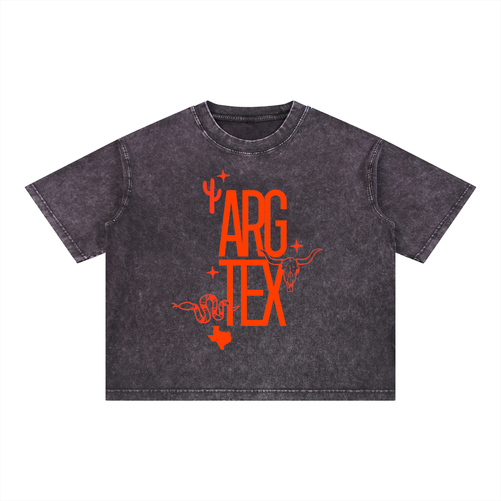 Argyle Local Mineral Wash Boxy Cotton Tee