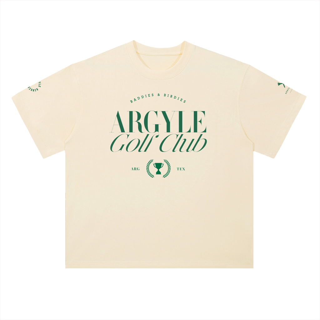 Argyle Golf Drop Shoulder Cotton Tee