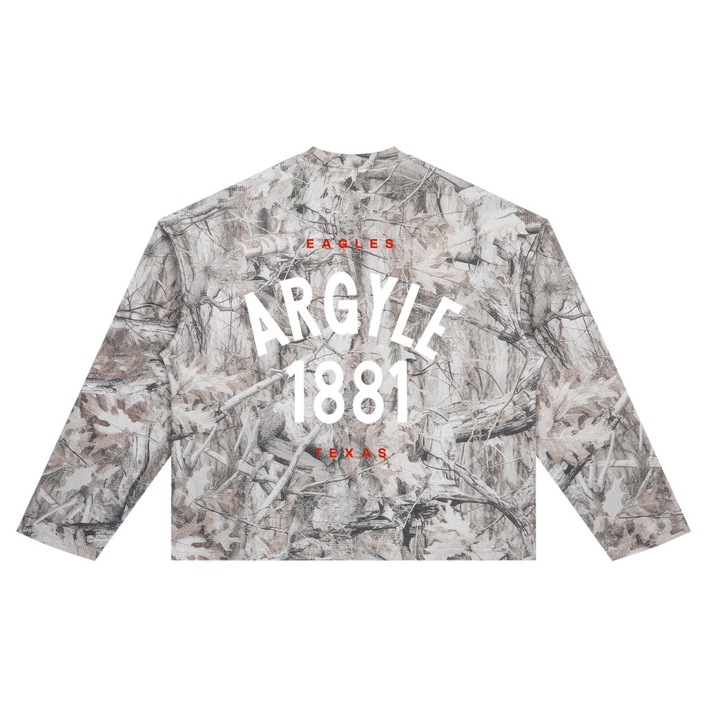 Argyle Eagles Tree Camo Waffle T-Shirt