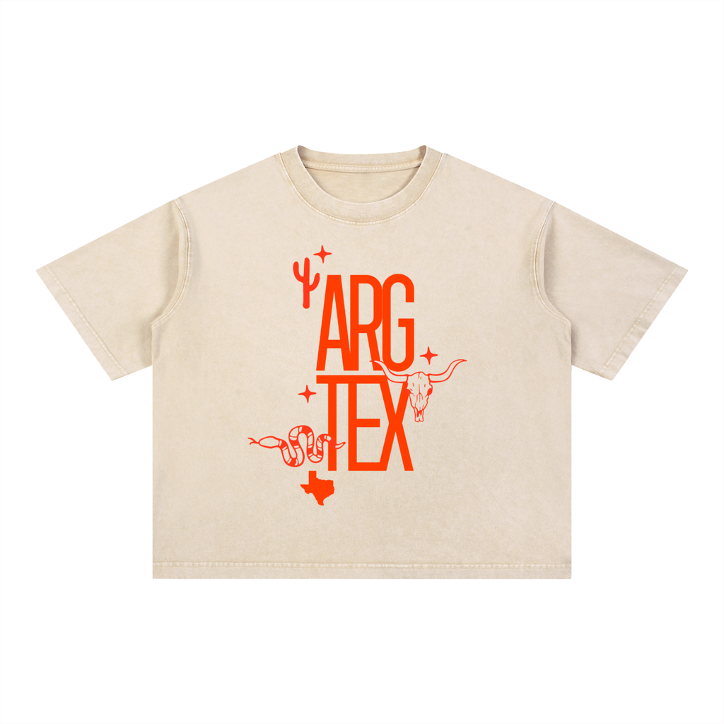 Argyle Local Mineral Wash Boxy Cotton Tee